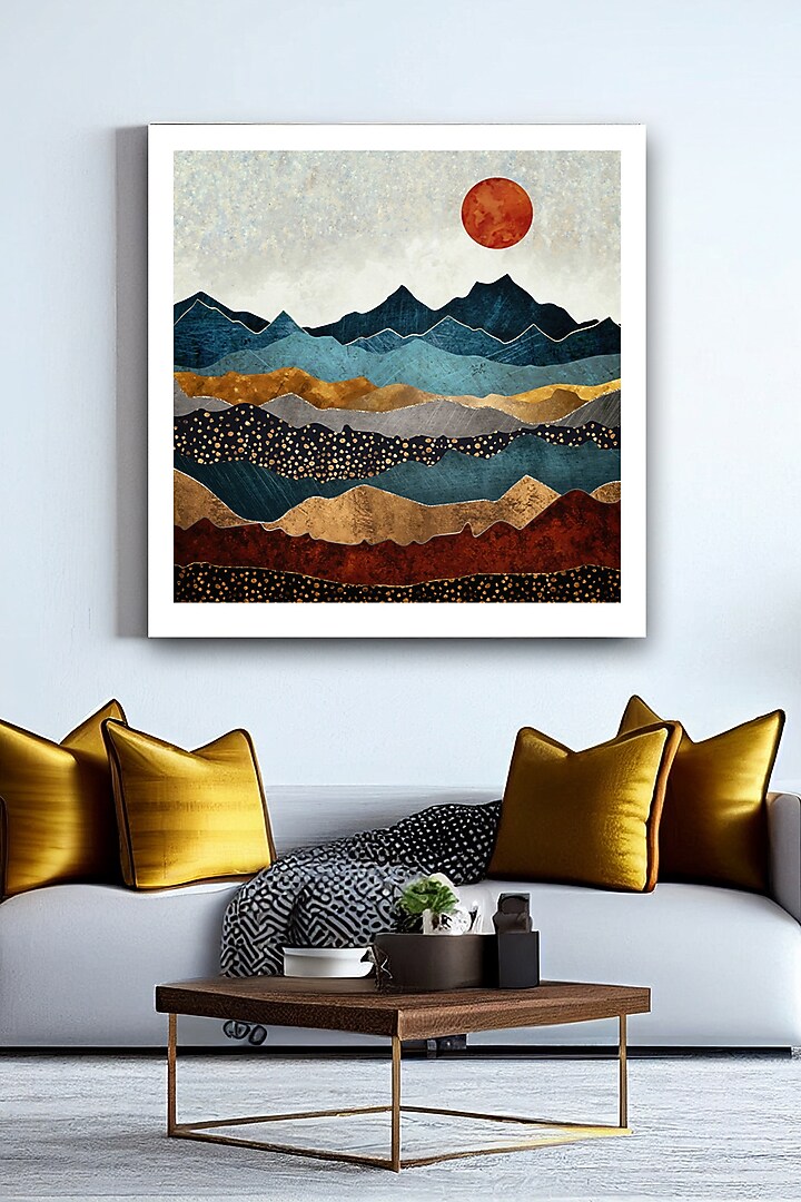 Multi-Colored Archival Paper Wall Art Painting by Krutik at Pernia's Pop Up Shop