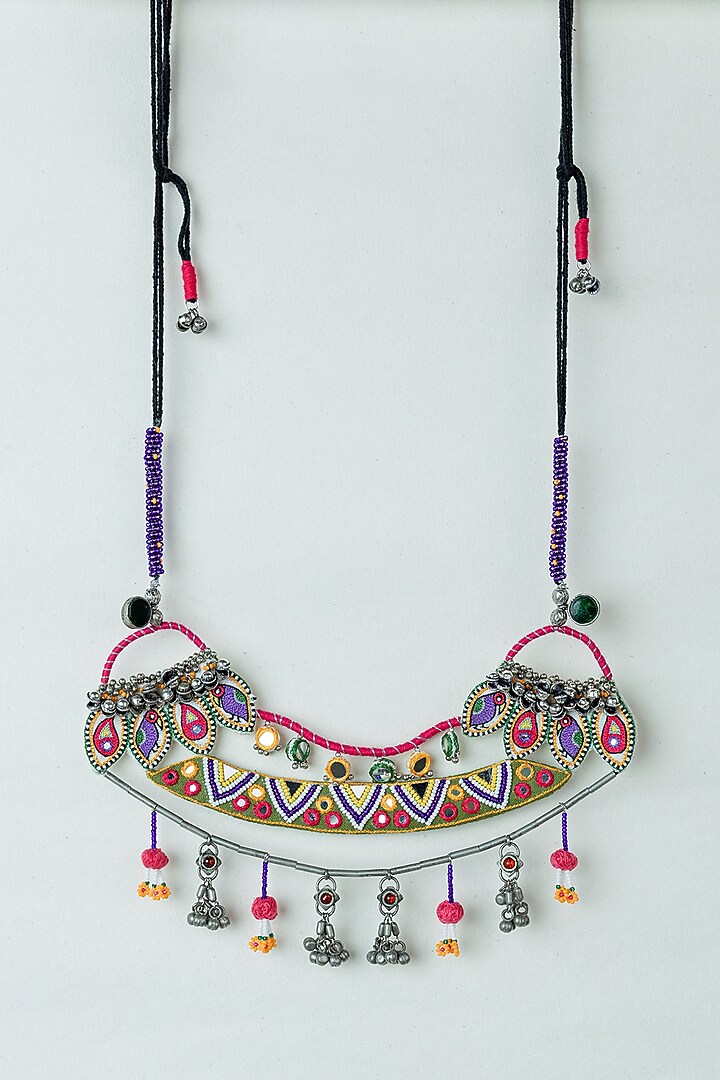 Multi-Colored Hanging Necklace by KrutiArts at Pernia's Pop Up Shop