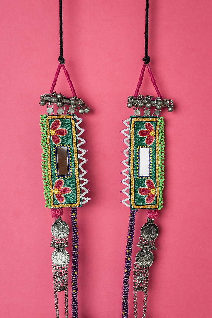 Green Long Necklace by KrutiArts at Pernia's Pop Up Shop