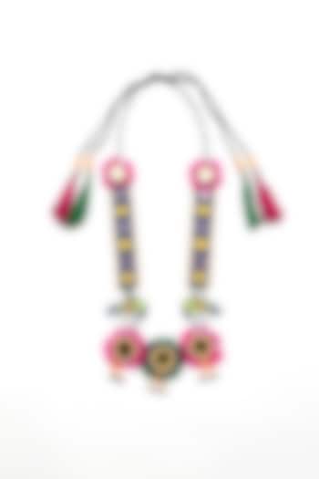 Multi-Colored Handcrafted Long Necklace by KrutiArts at Pernia's Pop Up Shop