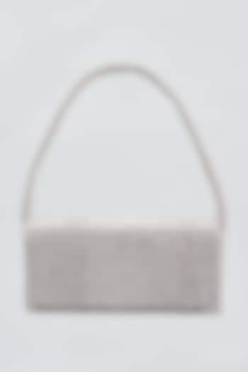 Silver Silk Shimmer Bucket Bag by kreivo by vamanshi damania