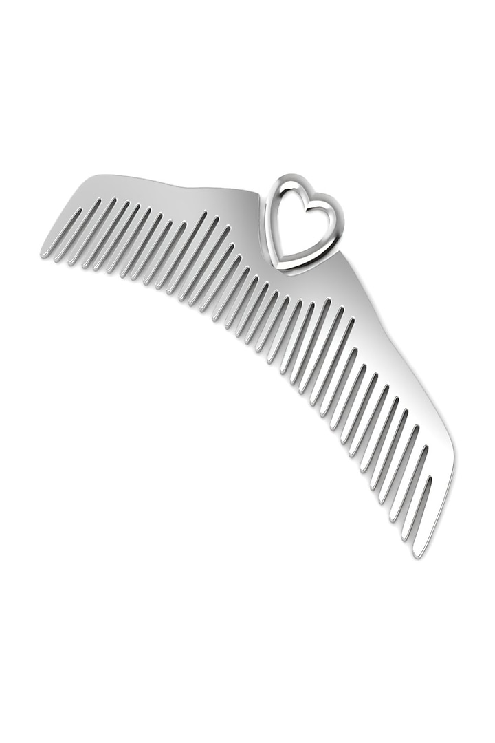 Sterling Silver Heart Baby Comb by KRYSALIIS KIDS