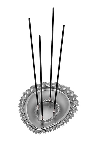 Pure Silver Plated Agarbatti Holder by KRYSALIIS HOME