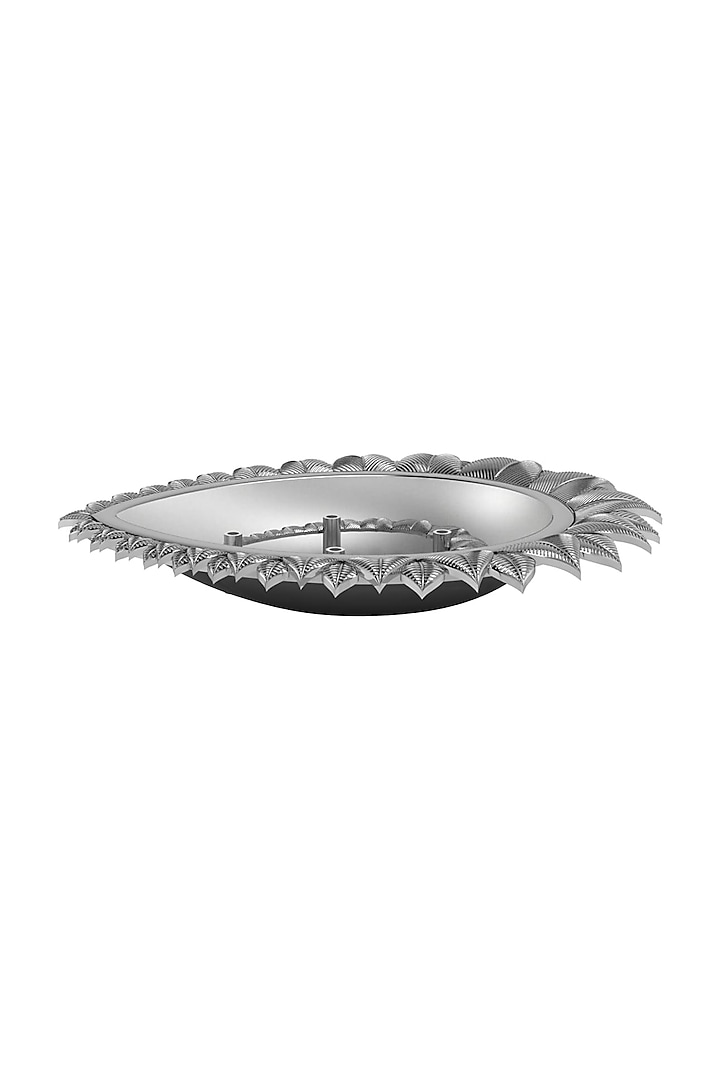 Pure Silver Plated Round Agarbatti Holder by KRYSALIIS HOME at Pernia's Pop Up Shop
