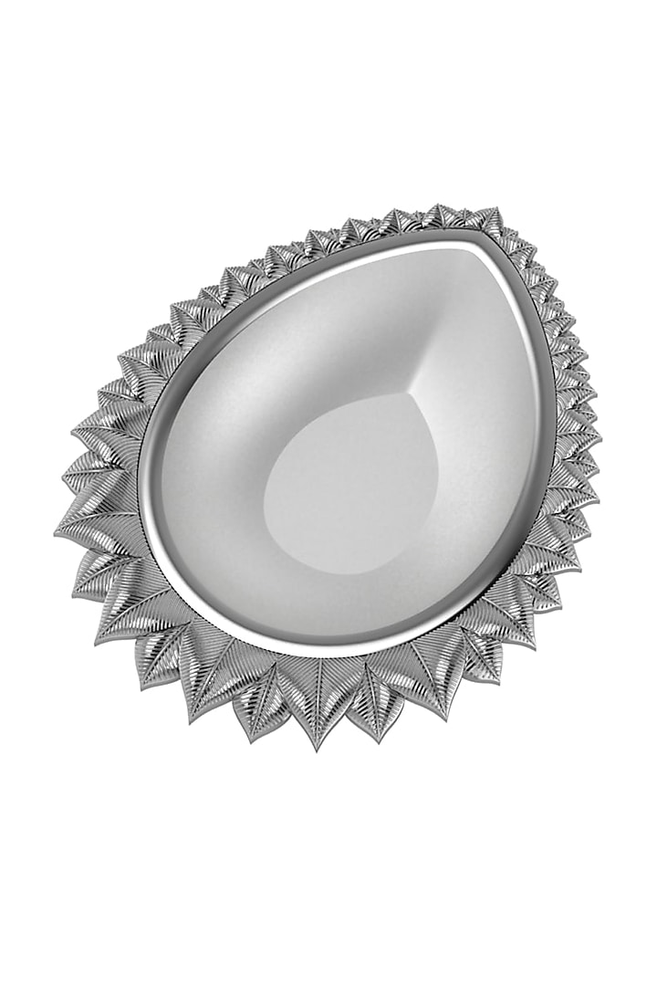 Pure Silver Plated Diya by KRYSALIIS HOME at Pernia's Pop Up Shop