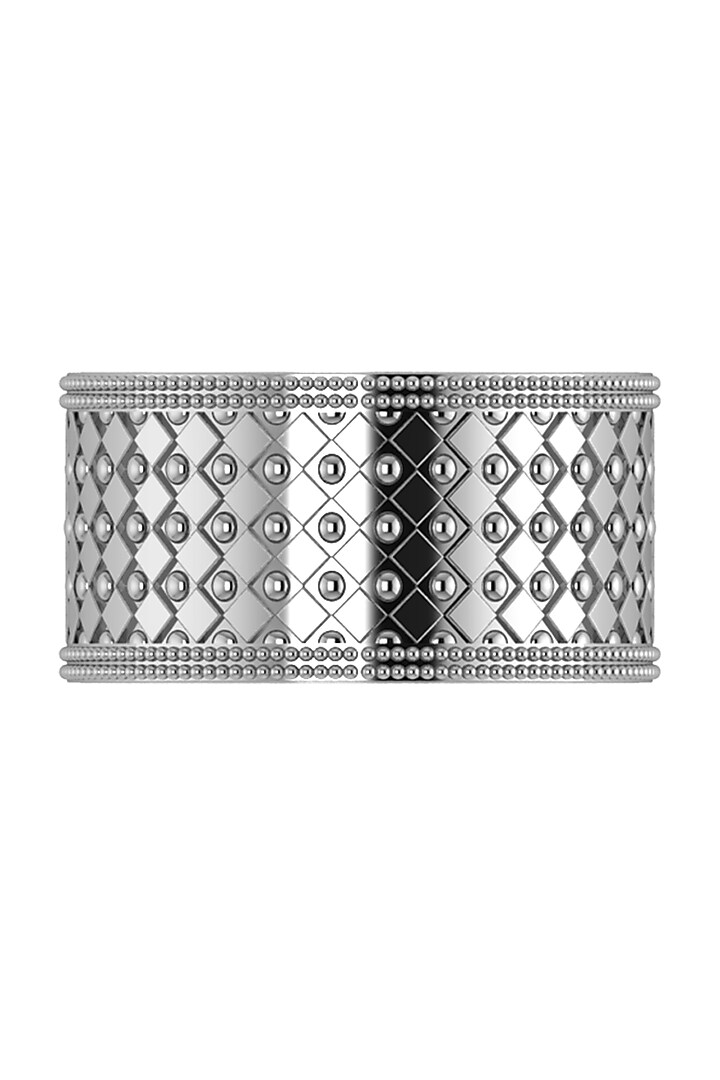 Pure Silver Plated Tubular Napkin Ring Set by KRYSALIIS HOME at Pernia's Pop Up Shop