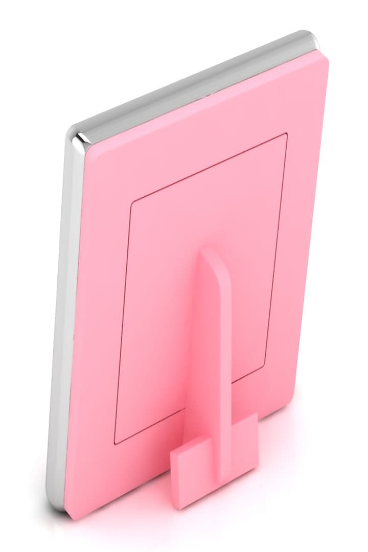 Sterling Silver & Pink Square Baby Photo Frame by KRYSALIIS KIDS at Pernia's Pop Up Shop