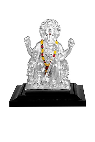 Pure Silver Lord Ganesha Idol by KRYSALIIS HOME