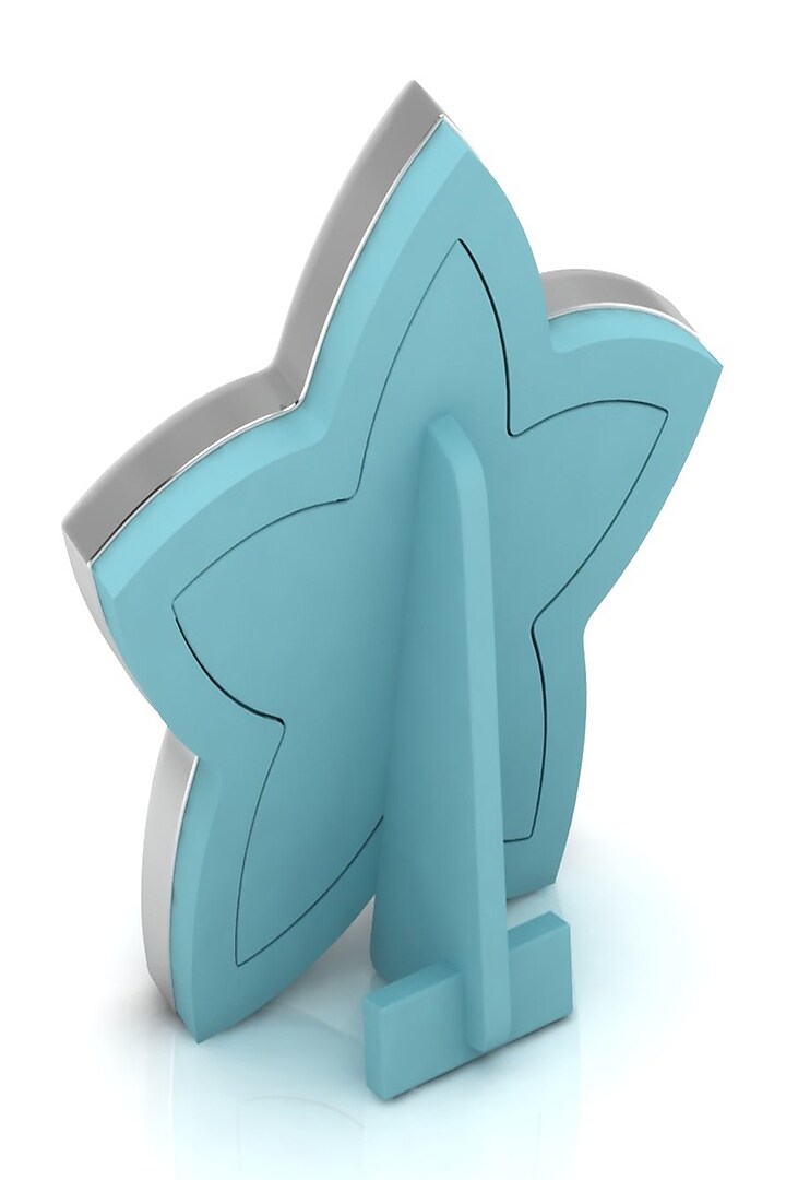Sterling Silver & Blue Star Baby Photo Frame by KRYSALIIS KIDS at Pernia's Pop Up Shop