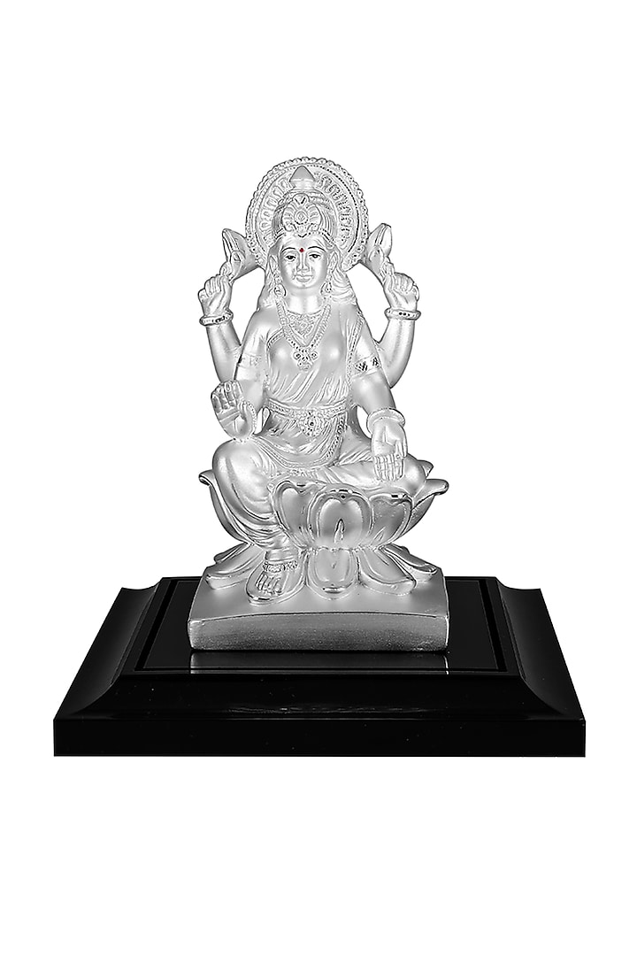 Pure Silver Goddess Laxmi Maa Idol by KRYSALIIS HOME