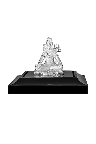 Pure Silver Lord Shiva Idol by KRYSALIIS HOME
