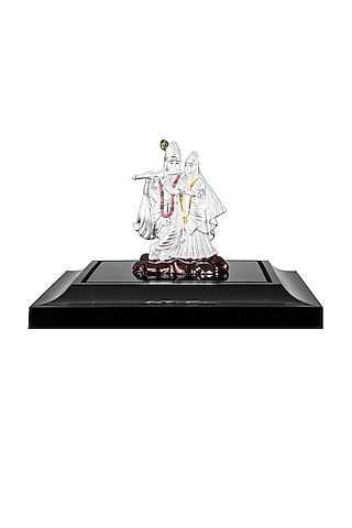 Pure Silver Lord Radha Krishna Idol by KRYSALIIS HOME