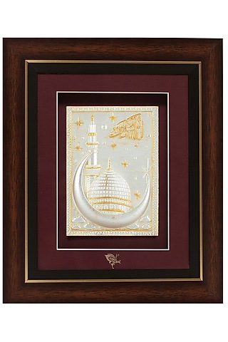 Pure Silver & Wooden Medina Photo Frame by KRYSALIIS HOME