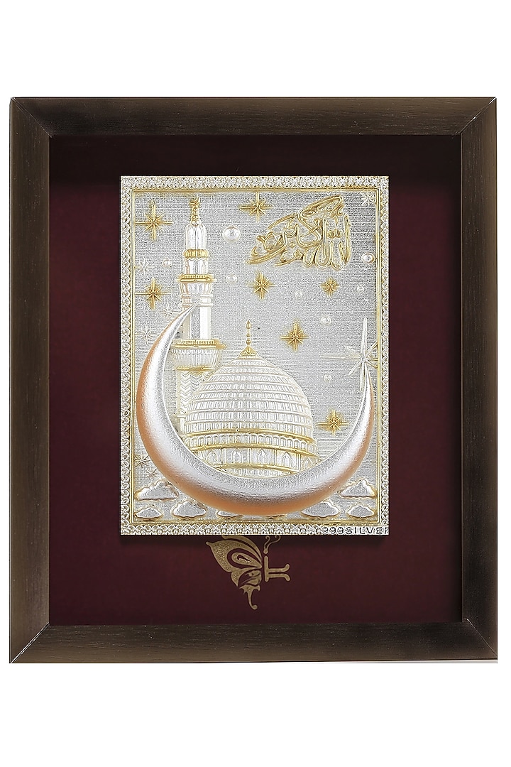 Pure Silver & Wooden Medina Photo Frame by KRYSALIIS HOME at Pernia's Pop Up Shop
