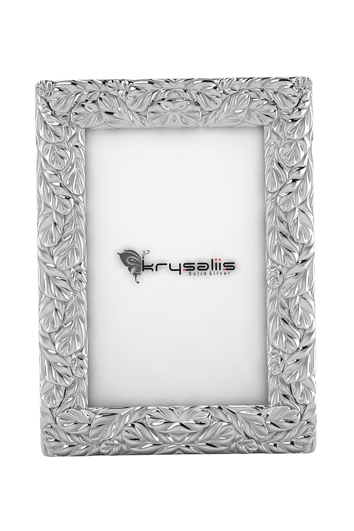 Pure Silver Quill Photo Frame by KRYSALIIS HOME