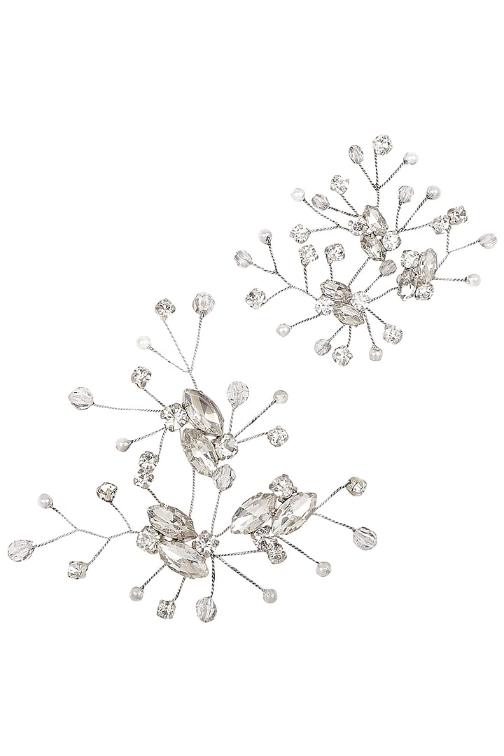 Antique silver ana crystal hairpins available only at Pernia's Pop Up Shop.