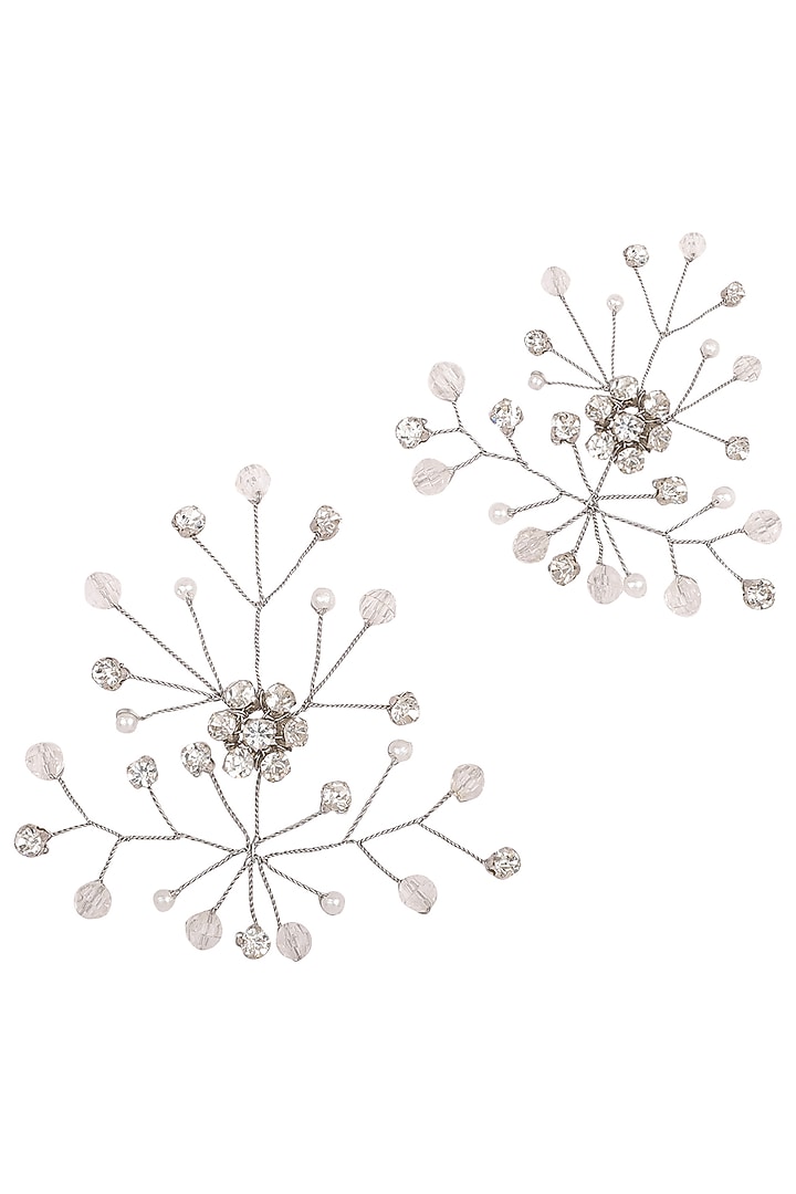 Silver elsa crystal hairpins available only at Pernia's Pop Up Shop.