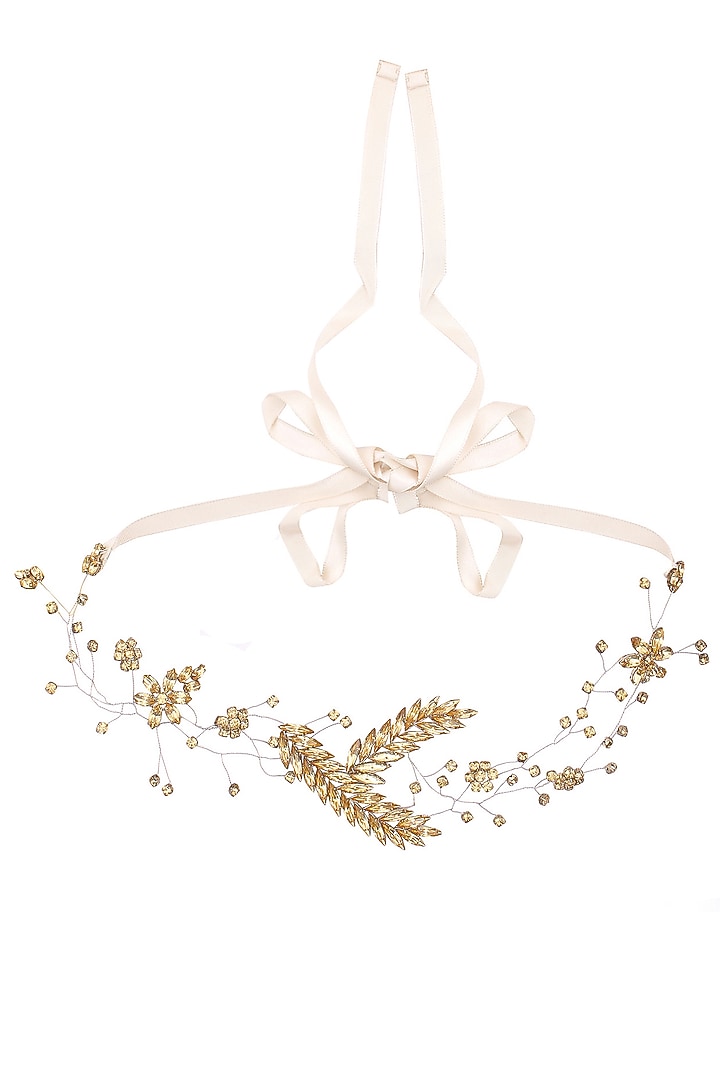 Karleo presents Lepus antique gold crystal emebellished headpiece available only at Pernia's Pop Up Shop.