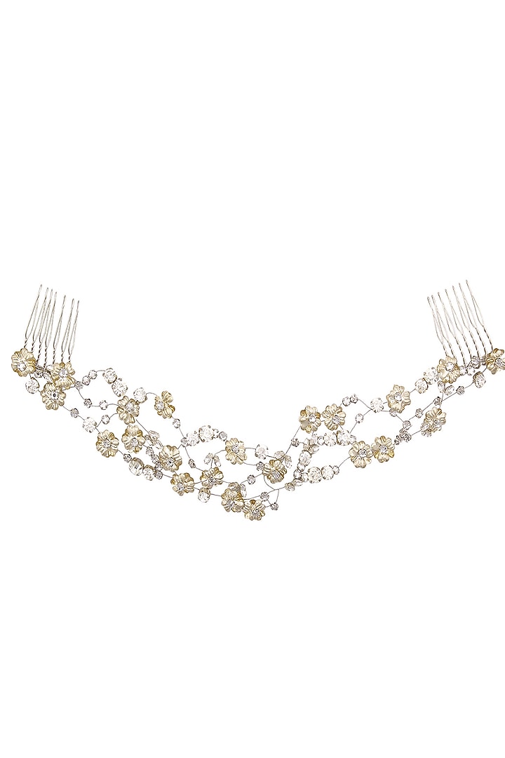 Karleo presents Ara fresh silver crystal embellished headpiece available only at Pernia's Pop Up Shop.