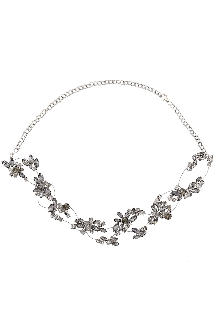 Karleo presents Norma black diamond crystal embellished headpiece available only at Pernia's Pop Up Shop.
