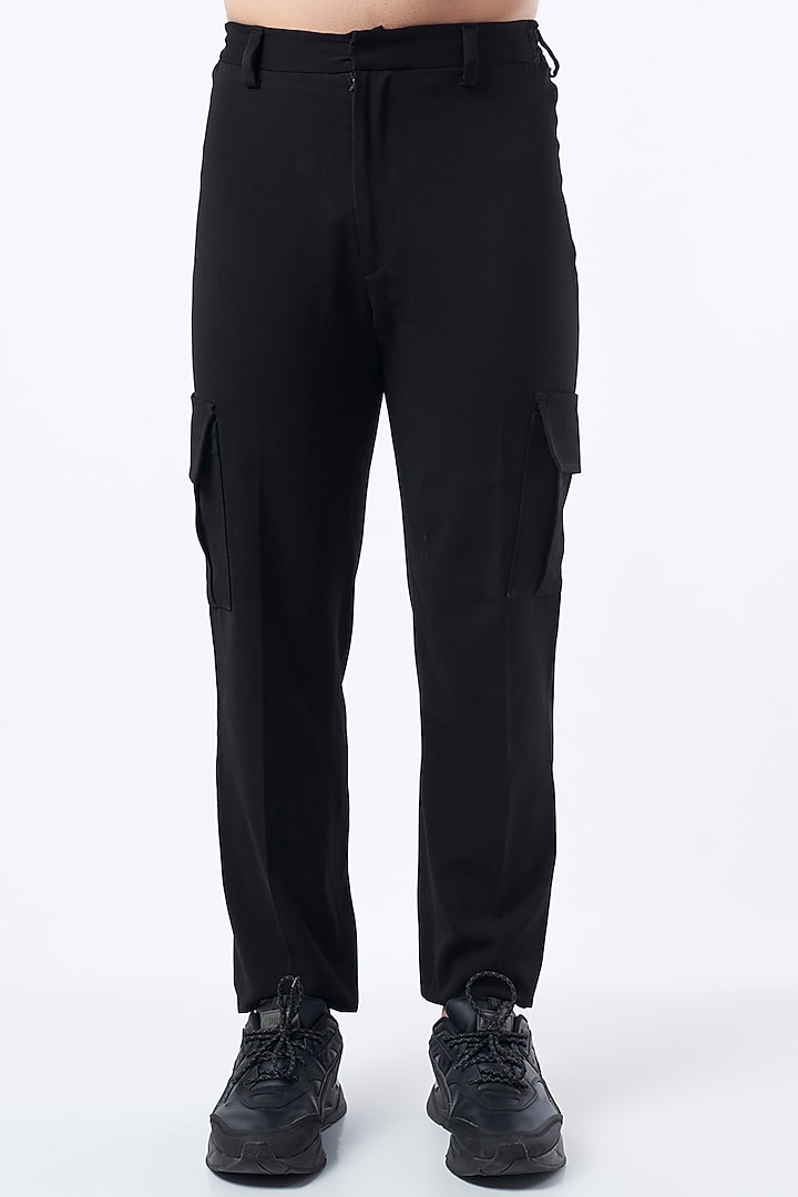 Black Volvo Pant Set by Krish Sanghvi at Pernia's Pop Up Shop