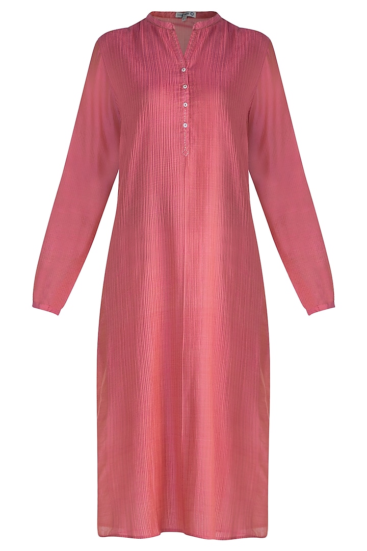 Pink Pintuck Tunic by Krishna Mehta