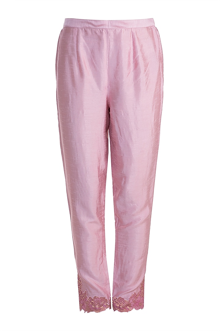Pink Embroidered Kurta Set by Krishna Mehta at Pernia's Pop Up Shop