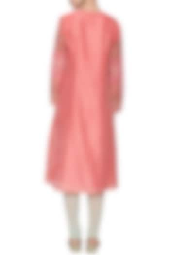 Rose pink embroidered tunic available only at Pernia's Pop Up Shop.