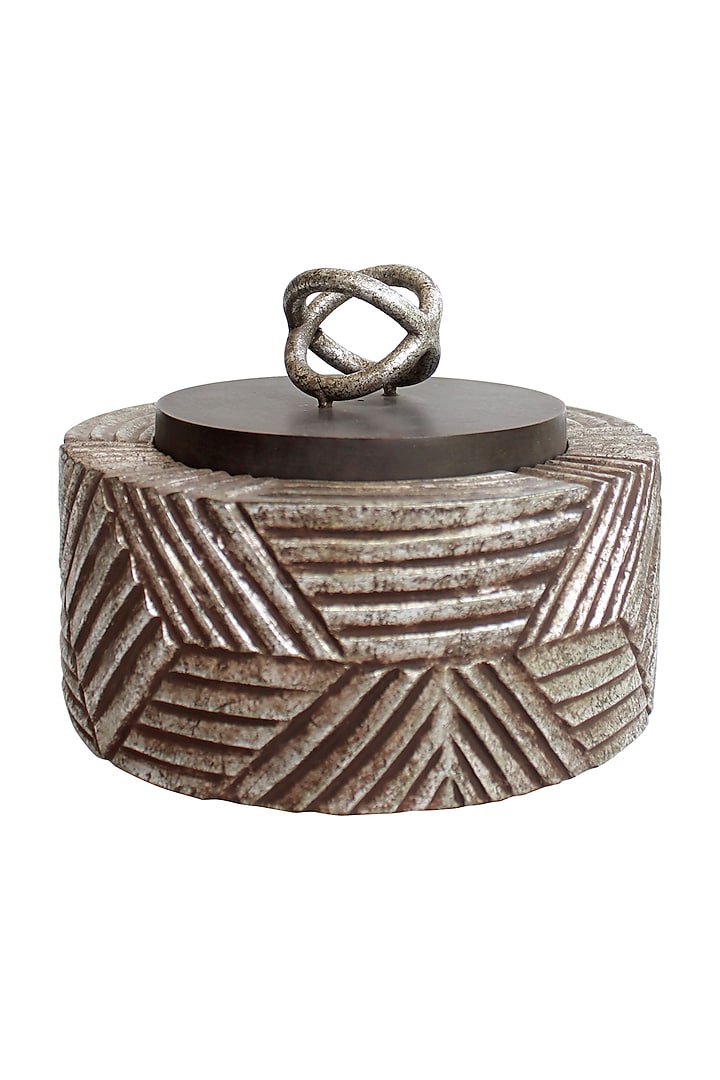 Silver Wooden Kira Utility Box by Karo at Pernia's Pop Up Shop