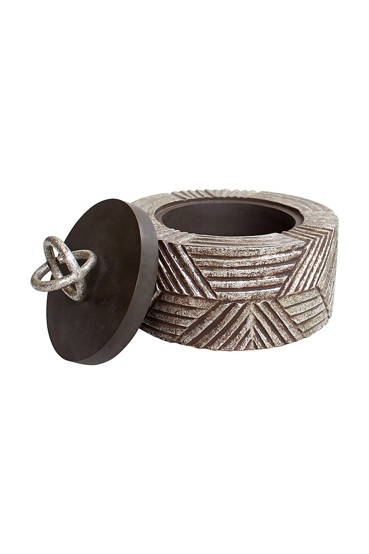 Silver Wooden Kira Utility Box by Karo at Pernia's Pop Up Shop