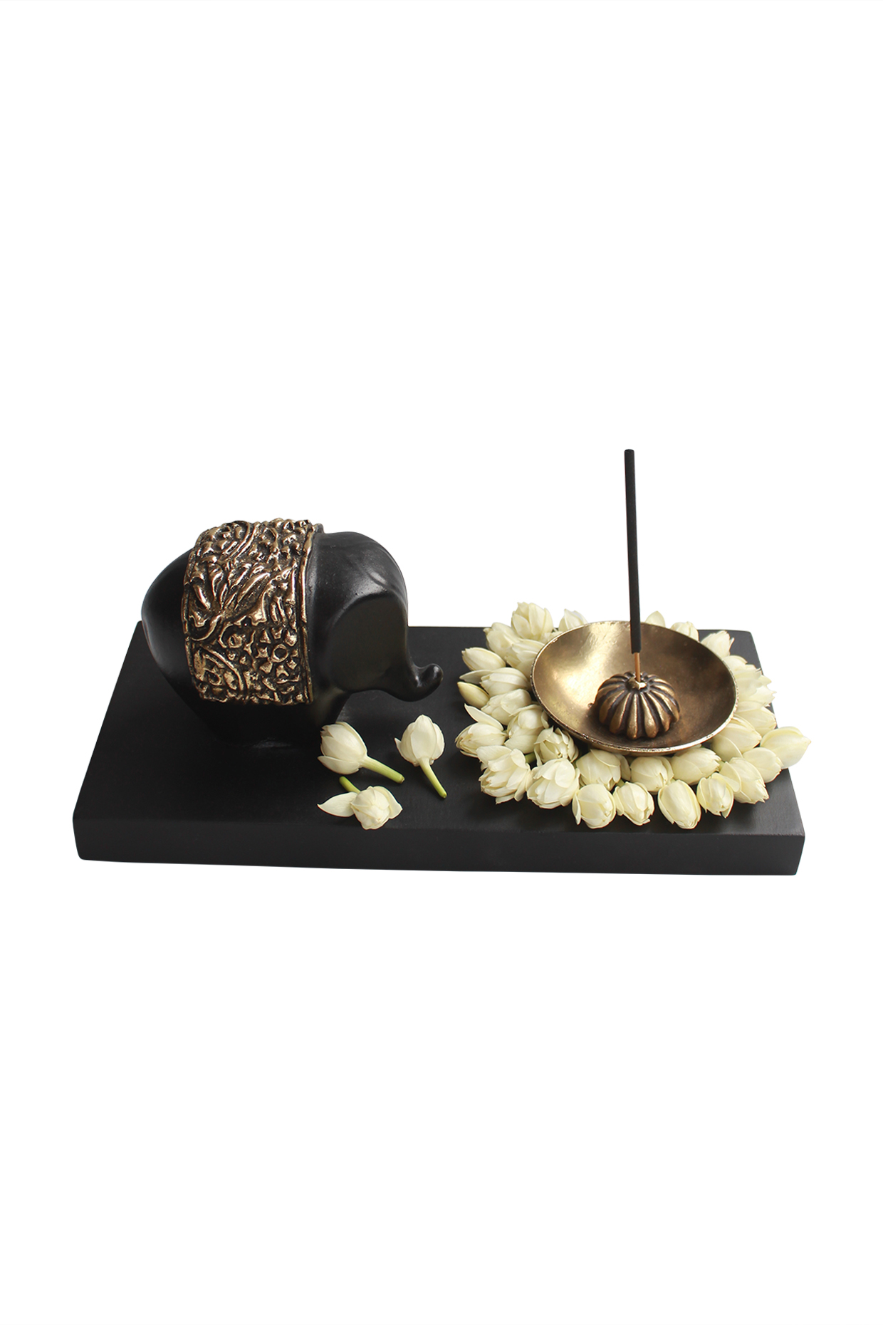 Black Haathi Incense Holder by Karo