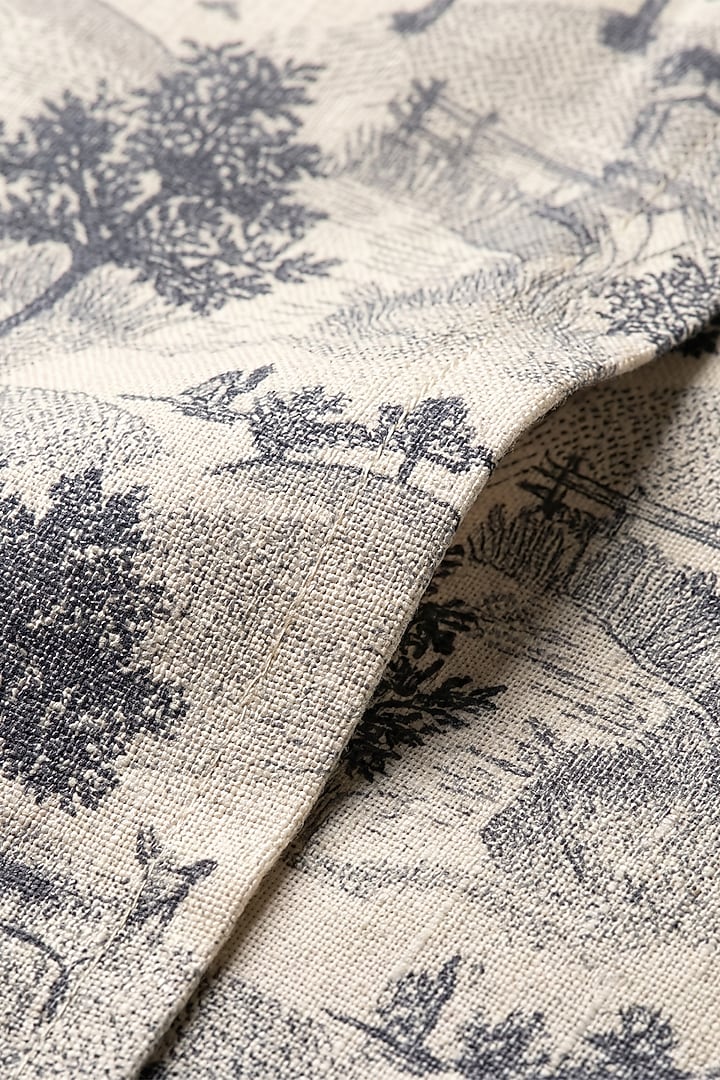 Beige Cotton Forest Printed Party Wear Shirt by Prateek Munjal at Pernia's Pop Up Shop