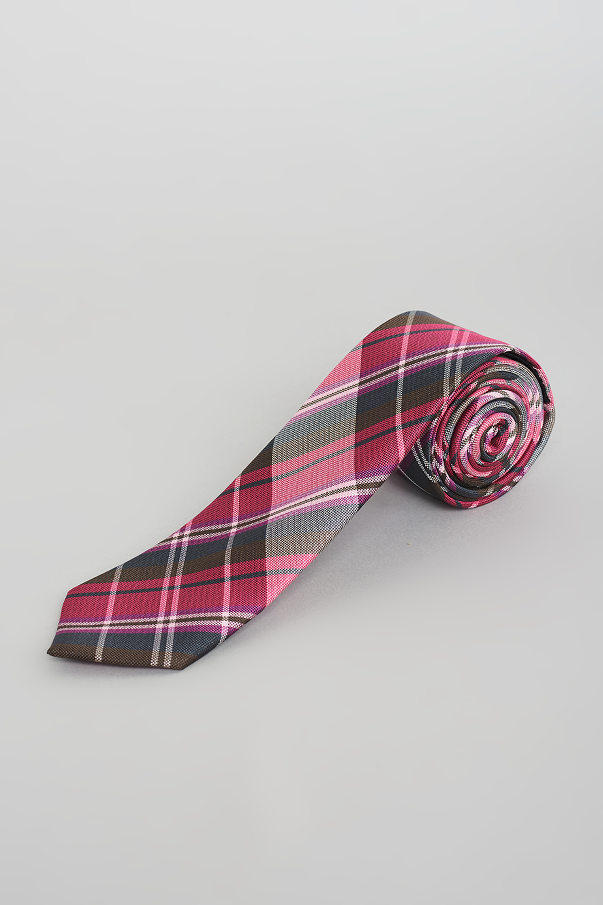 Pink Checkered Tie by KUSTOMEYES