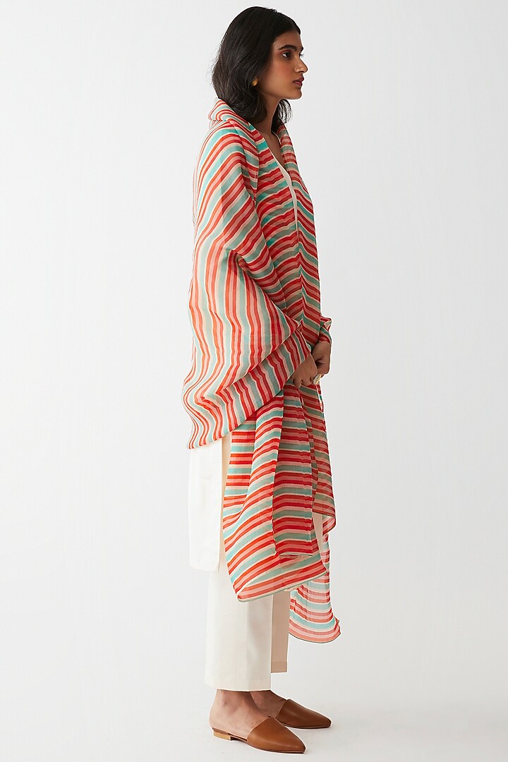 Multi Colored Printed Dupatta by Kshitij Jalori at Pernia's Pop Up Shop
