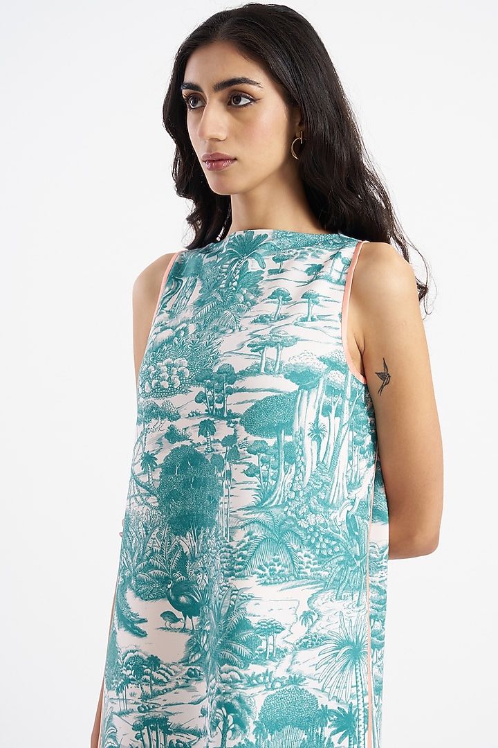 Jade & Ivory Silk Satin Kurta Set by Kshitij Jalori at Pernia's Pop Up Shop