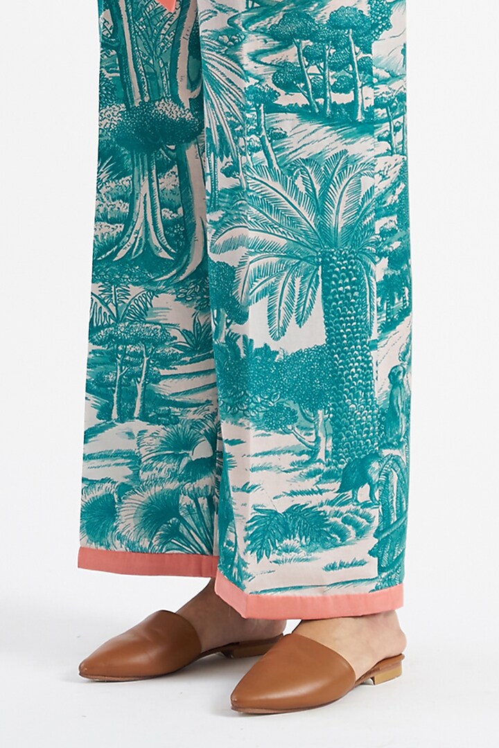 Jade & Ivory Printed Jacket Set by Kshitij Jalori at Pernia's Pop Up Shop
