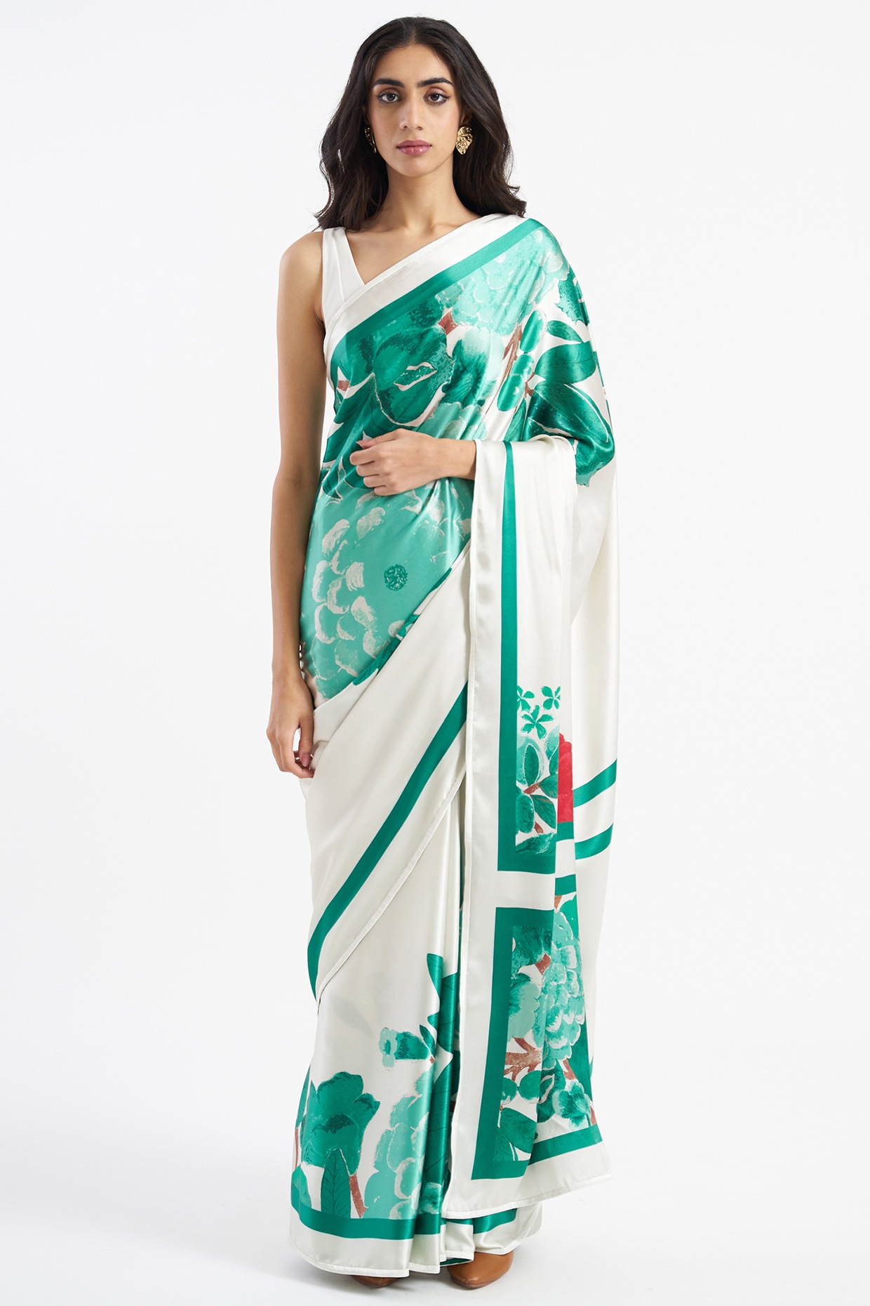 Jade Floral Printed Nahar Saree Design By Kshitij Jalori At Pernia's ...