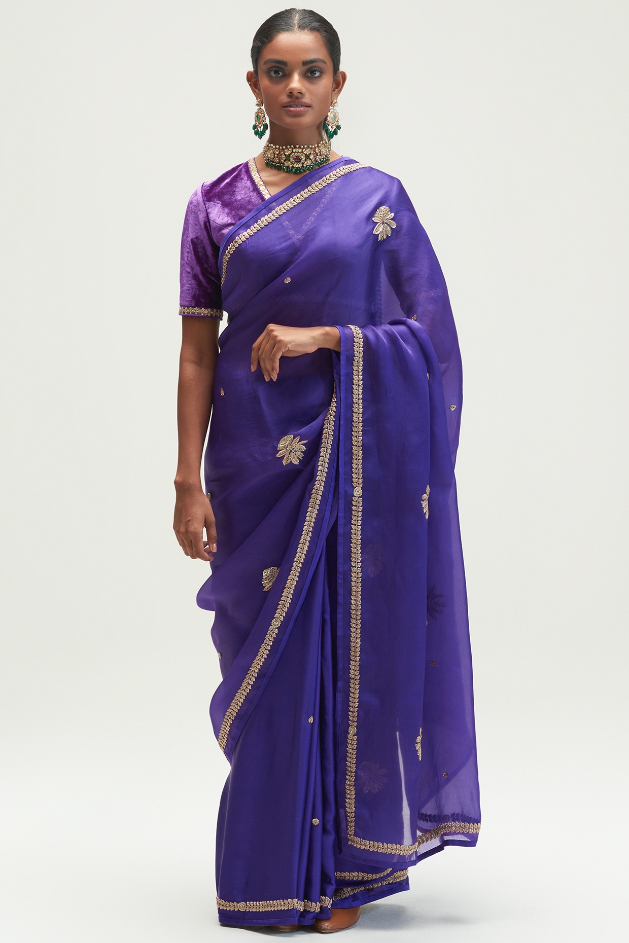 Buy Jamun Saree by RASHI JAIN at Ogaan Market Online Shopping Site