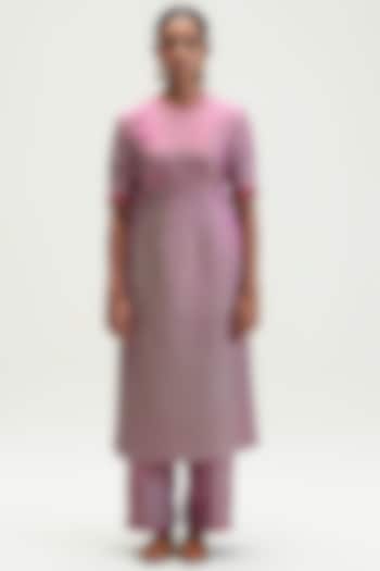 Amethyst Kurta Set With Embroidery by Kshitij Jalori at Pernia's Pop Up Shop