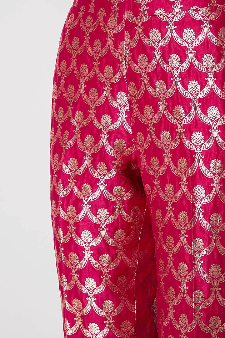 Indigo Blue Silk Pant by Kshitij Jalori at Pernia's Pop Up Shop