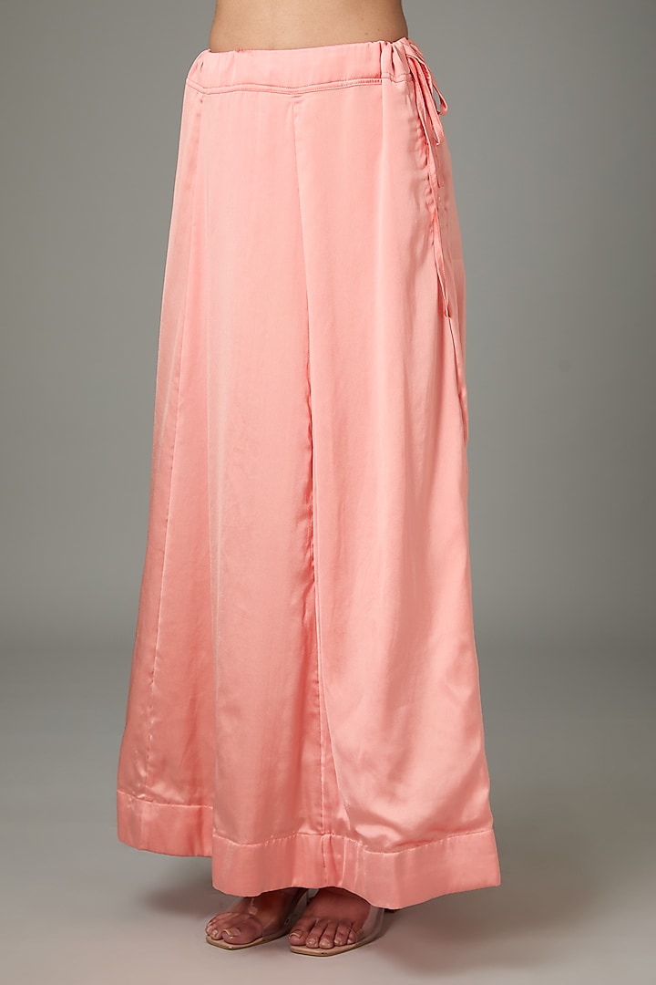 Pink & Blue Ombre Pure Organza Gota Patti Wedding Saree Set by RANA'S by Kshitija at Pernia's Pop Up Shop