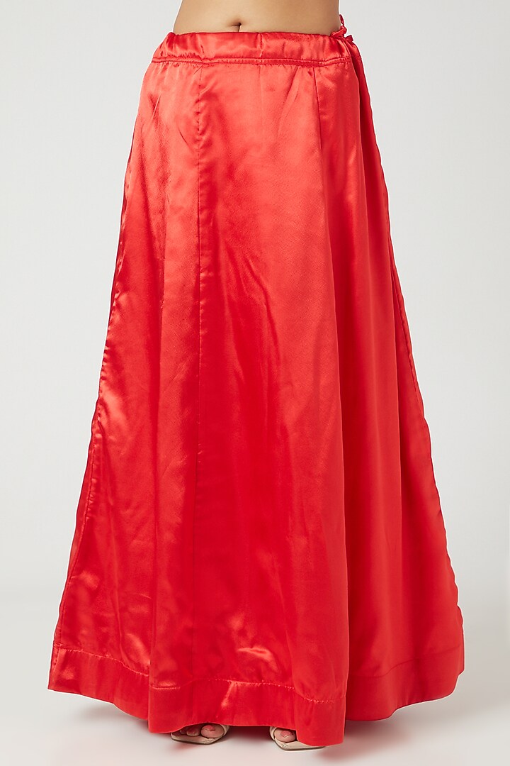 Red Embroidered Wedding Saree Set by Rana'S by Kshitija at Pernia's Pop Up Shop