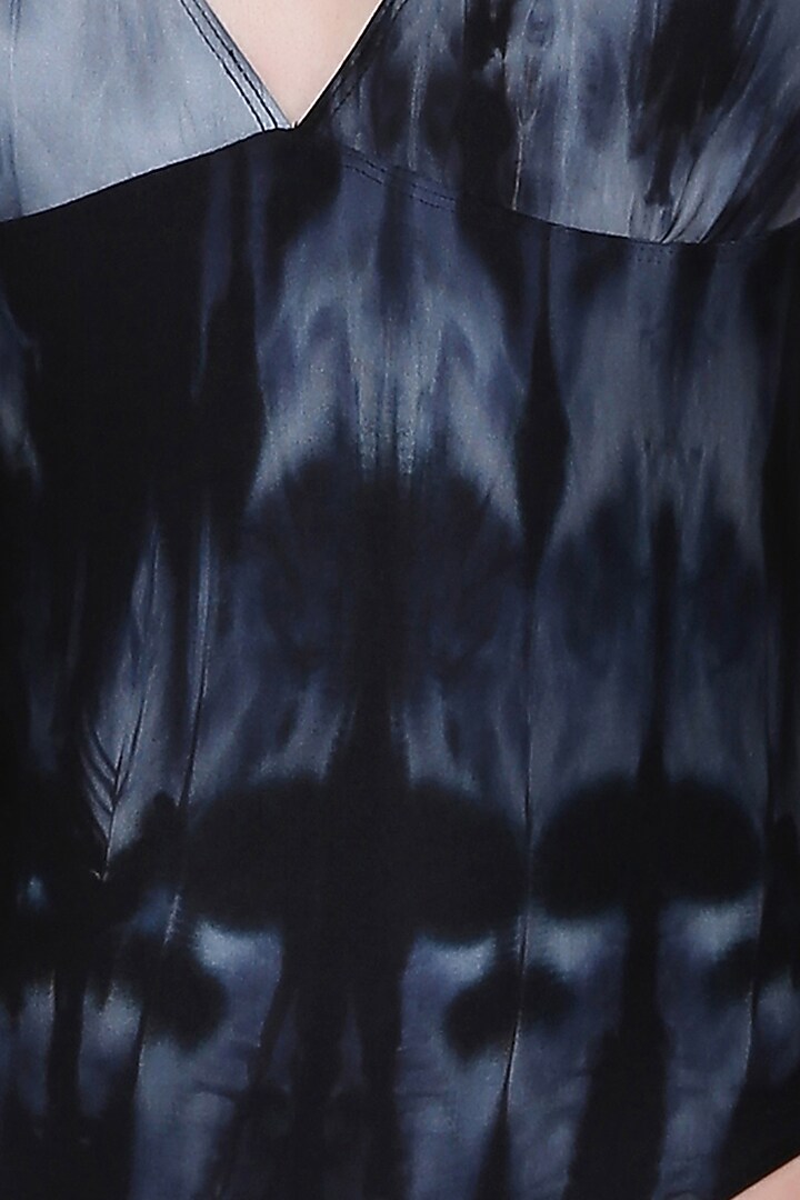 Cobalt Blue Tie-Dye Reversible One Piece Swimsuit by SALT SKIN at Pernia's Pop Up Shop