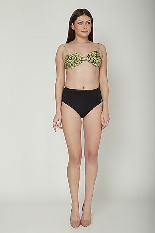 Yellow Leopard Printed Bikini Set by SALT SKIN