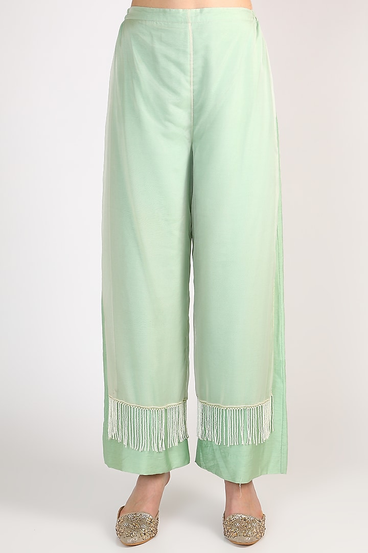 Mint Green Embroidered Tunic Set by Keith Gomes at Pernia's Pop Up Shop