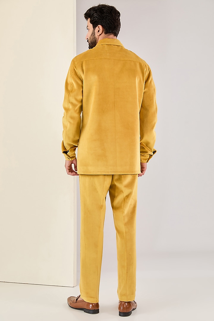 Mustard Corduroy Co-ord Set by Kudrat Couture at Pernia's Pop Up Shop