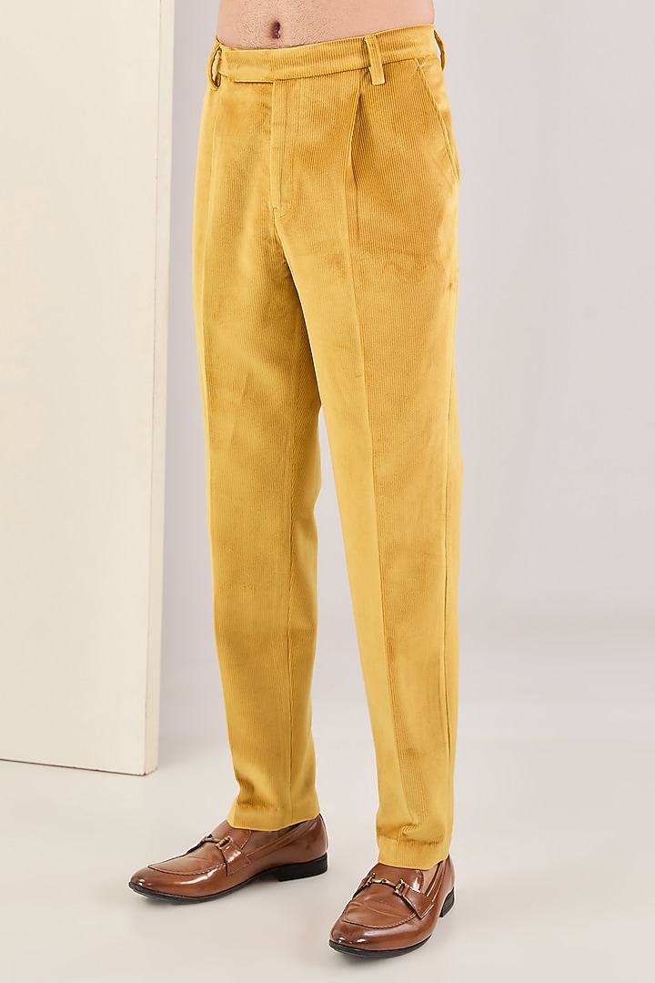 Mustard Corduroy Co-ord Set by Kudrat Couture at Pernia's Pop Up Shop