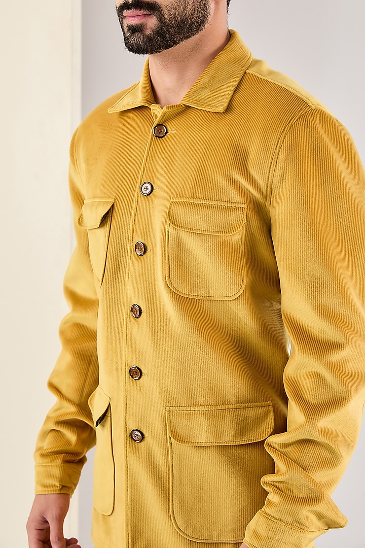 Mustard Corduroy Co-ord Set by Kudrat Couture at Pernia's Pop Up Shop