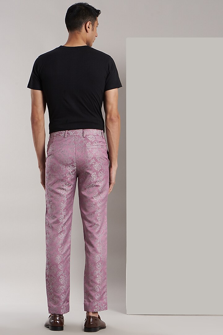 Mauve Hand Painted Pants by Kudrat Couture at Pernia's Pop Up Shop