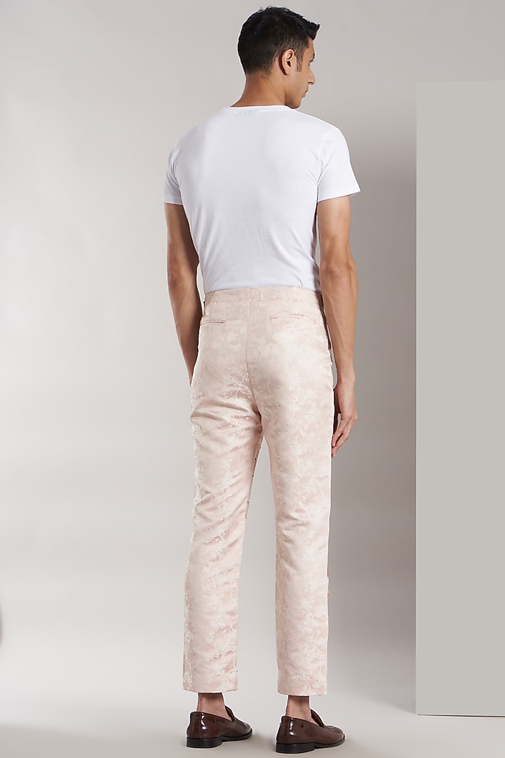 Baby Pink Hand Painted Pants by Kudrat Couture at Pernia's Pop Up Shop